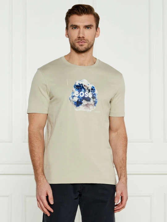 Zdjęcie produktu BOSS ORANGE T-shirt Moon | Regular Fit beżowy