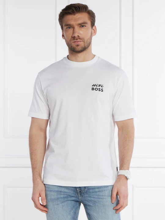 Zdjęcie produktu BOSS ORANGE T-shirt Records | Relaxed fit biały