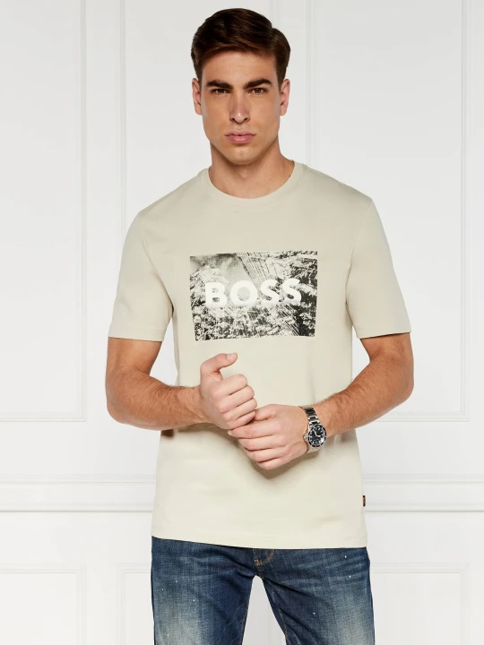 Zdjęcie produktu BOSS ORANGE T-shirt | Regular Fit piaskowy