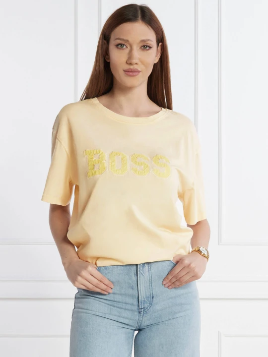 Zdjęcie produktu BOSS ORANGE T-shirt | Relaxed fit beżowy