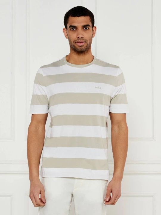 Zdjęcie produktu BOSS ORANGE T-shirt TalesStripe | Relaxed fit beżowy