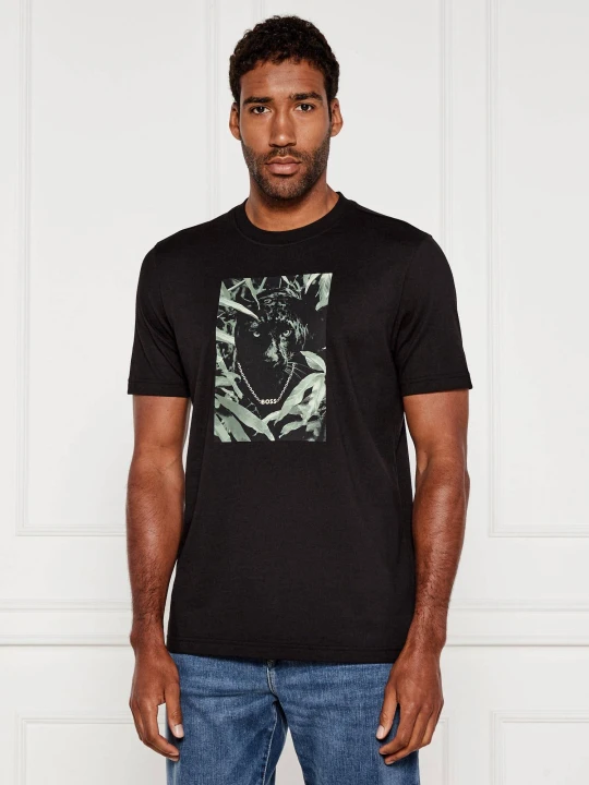 Zdjęcie produktu BOSS ORANGE T-shirt Te_Animali | Regular Fit czarny