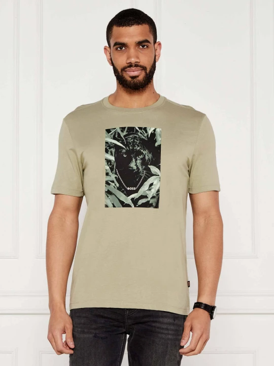Zdjęcie produktu BOSS ORANGE T-shirt Te_Animali | Regular Fit zielony