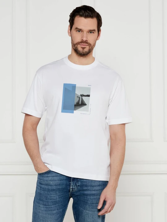 Zdjęcie produktu BOSS ORANGE T-shirt Te_Barragan | Regular Fit biały