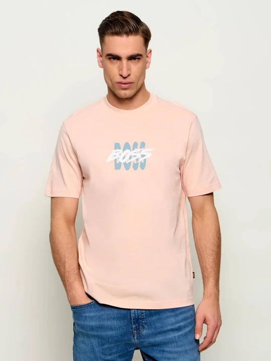 Zdjęcie produktu BOSS ORANGE T-shirt Te_Bass | Regular Fit pudrowy róż