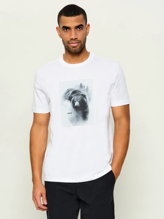 Zdjęcie produktu BOSS ORANGE T-shirt Te_Being | Regular Fit biały