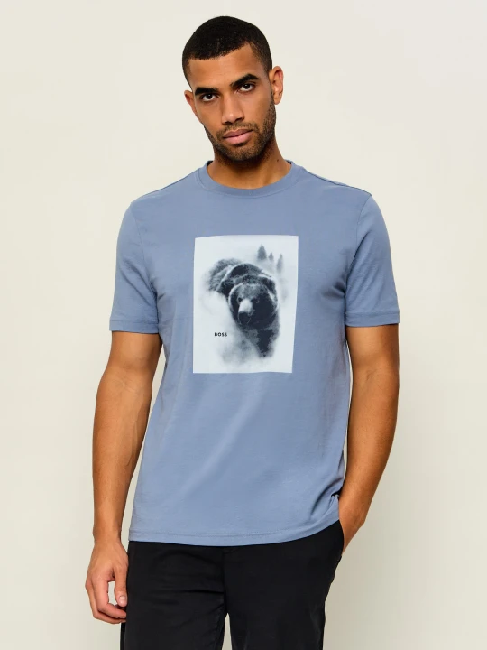 Zdjęcie produktu BOSS ORANGE T-shirt Te_Being | Regular Fit niebieski