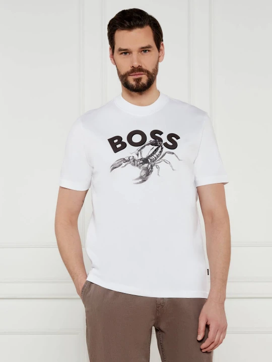 Zdjęcie produktu BOSS ORANGE T-shirt Te_Bossfish | Regular Fit biały