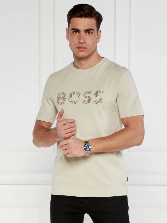Zdjęcie produktu BOSS ORANGE T-shirt Te_Bossocean | Regular Fit piaskowy