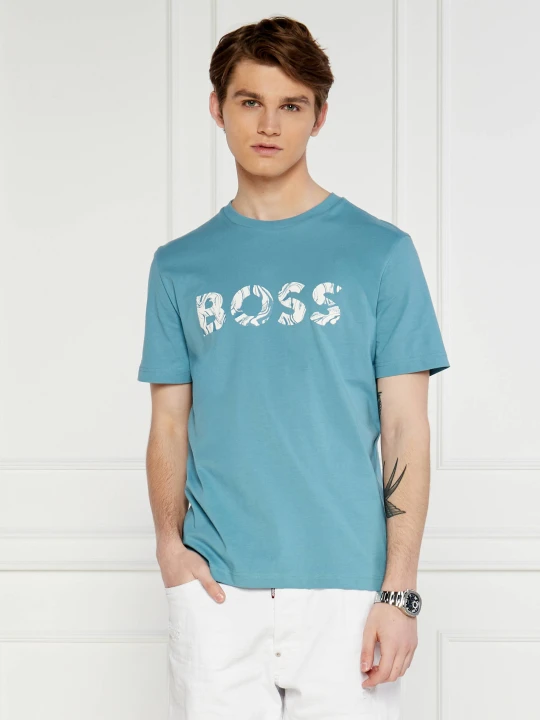 Zdjęcie produktu BOSS ORANGE T-shirt Te_Bossocean | Regular Fit niebieski