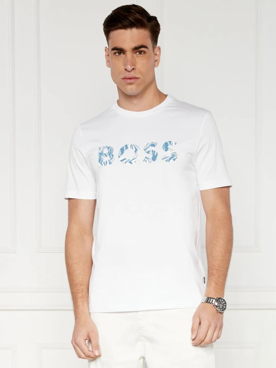 Zdjęcie produktu BOSS ORANGE T-shirt Te_Bossocean | Regular Fit biały