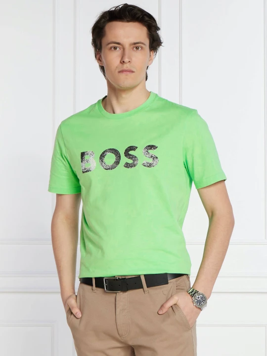Zdjęcie produktu BOSS ORANGE T-shirt Te_Bossocean | Regular Fit zielony