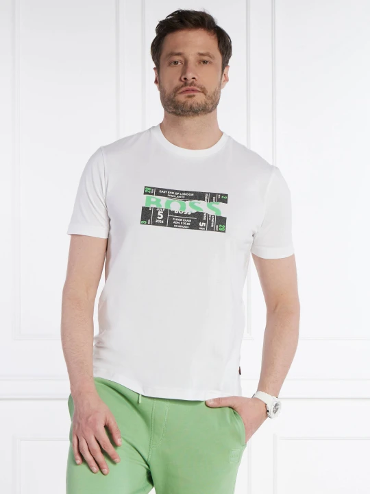 Zdjęcie produktu BOSS ORANGE T-shirt Te_BossTicket | Regular Fit biały
