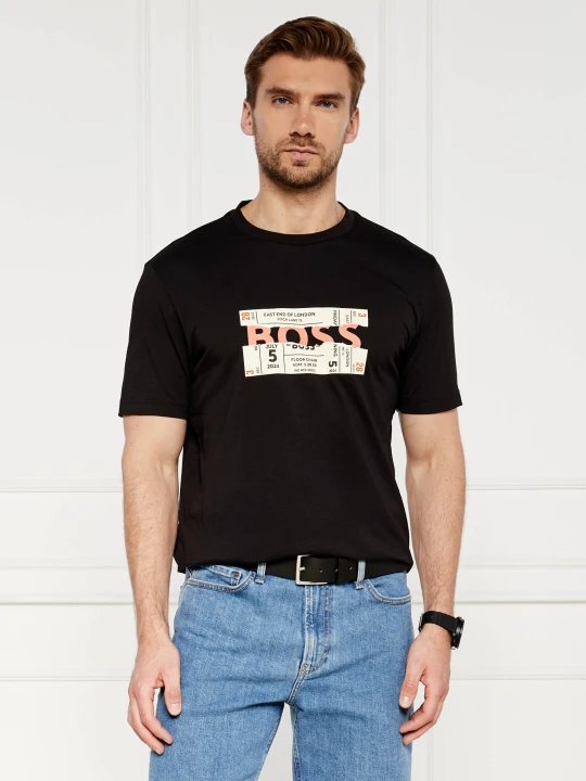 Zdjęcie produktu BOSS ORANGE T-shirt Te_BossTicket | Regular Fit czarny