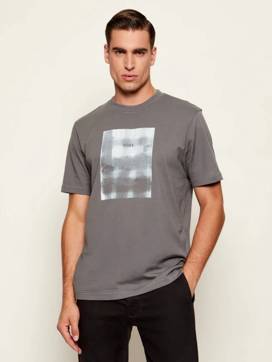 Zdjęcie produktu BOSS ORANGE T-shirt Te_brokenic | Regular Fit szary