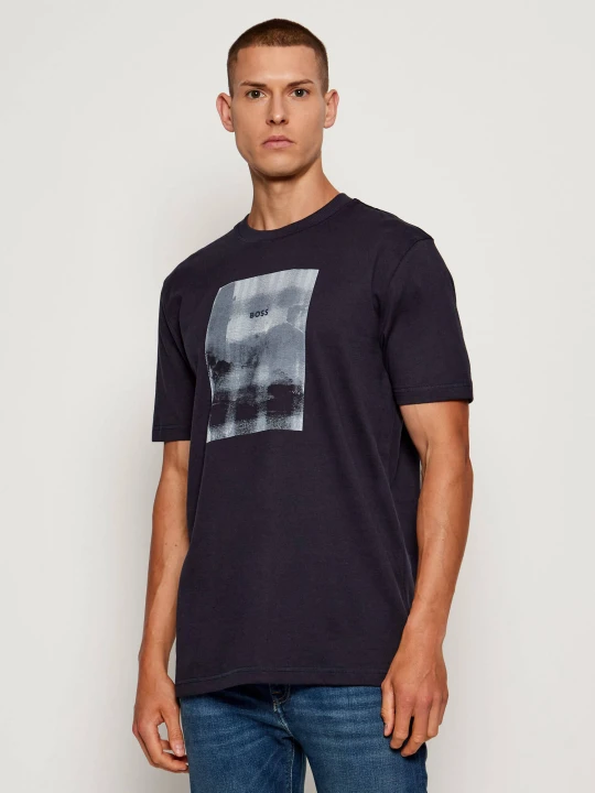 Zdjęcie produktu BOSS ORANGE T-shirt Te_brokenic | Regular Fit granatowy