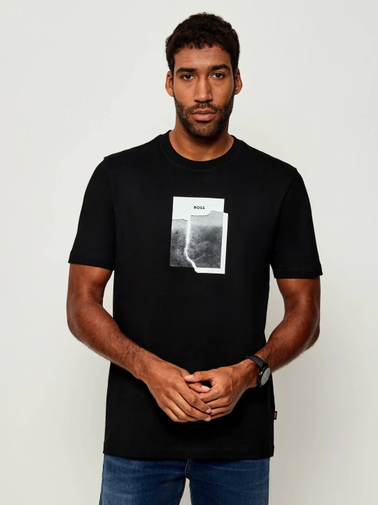 Zdjęcie produktu BOSS ORANGE T-shirt Te_brokenic | Regular Fit czarny