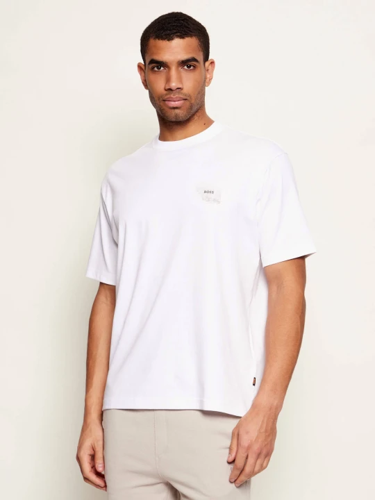 Zdjęcie produktu BOSS ORANGE T-shirt Te_Citylights | Relaxed fit biały