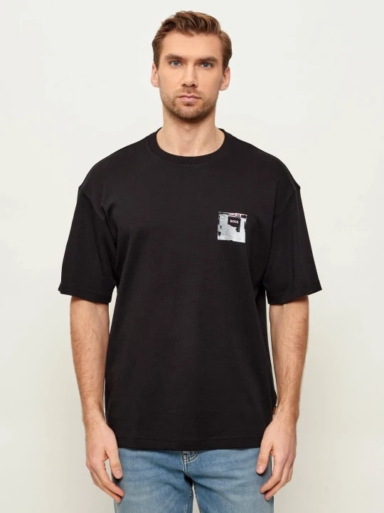 Zdjęcie produktu BOSS ORANGE T-shirt Te_Citylights | Relaxed fit czarny