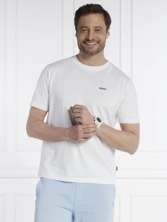 Zdjęcie produktu BOSS ORANGE T-shirt Te_Coral | Comfort fit biały