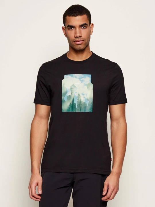 Zdjęcie produktu BOSS ORANGE T-shirt Te_Cover | Regular Fit czarny