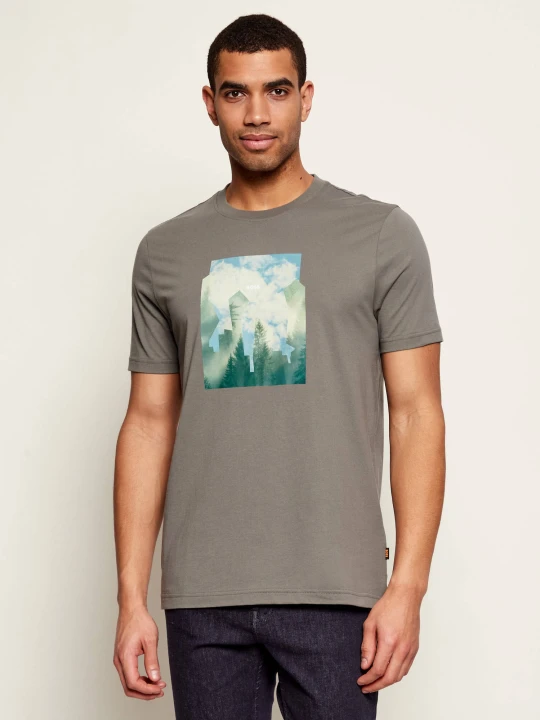Zdjęcie produktu BOSS ORANGE T-shirt Te_Cover | Regular Fit zielony