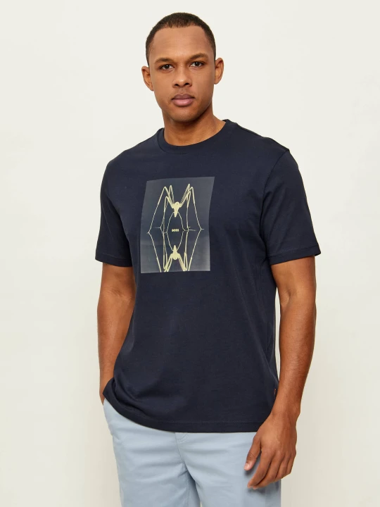Zdjęcie produktu BOSS ORANGE T-shirt Te_Creature | Regular Fit granatowy