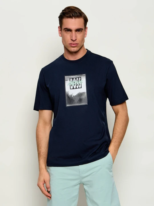 Zdjęcie produktu BOSS ORANGE T-shirt Te_Dj | Regular Fit granatowy