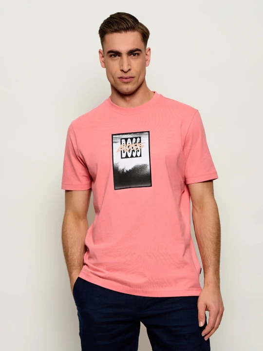 Zdjęcie produktu BOSS ORANGE T-shirt Te_Dj | Regular Fit łososiowy