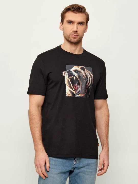 Zdjęcie produktu BOSS ORANGE T-shirt Te_Dobermann | Regular Fit czarny