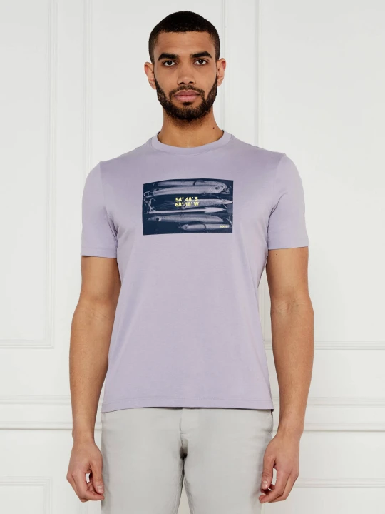 Zdjęcie produktu BOSS ORANGE T-shirt Te_Dune | Regular Fit lawendowy