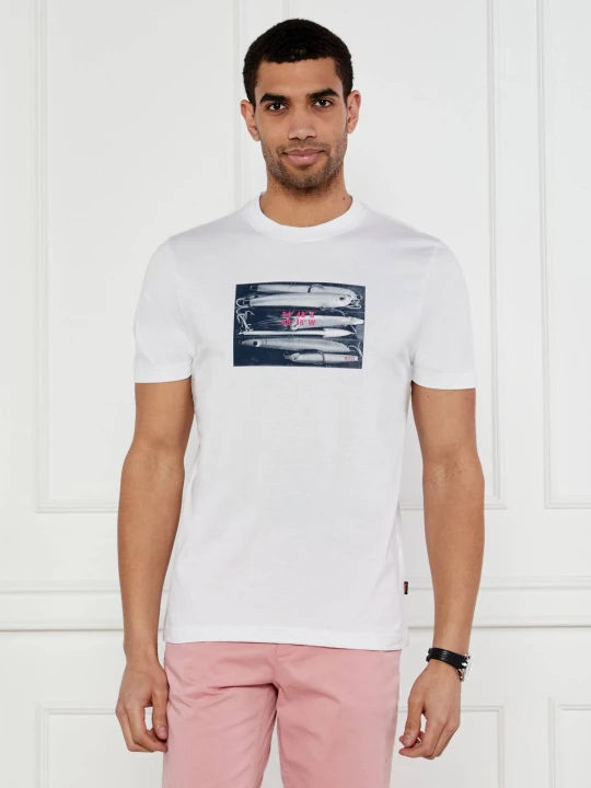Zdjęcie produktu BOSS ORANGE T-shirt Te_Dune | Regular Fit biały