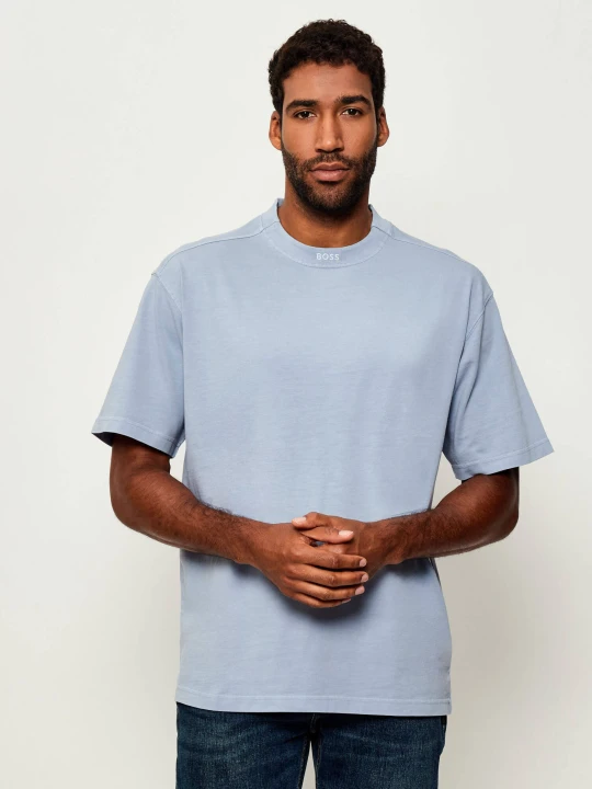 Zdjęcie produktu BOSS ORANGE T-shirt Te_Dye | Oversize fit błękitny