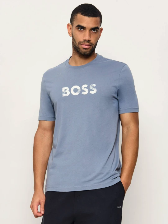 Zdjęcie produktu BOSS ORANGE T-shirt Te_Effect | Regular Fit błękitny
