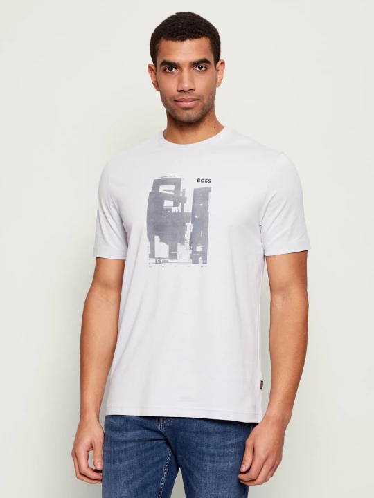 Zdjęcie produktu BOSS ORANGE T-shirt Te_Imprint | Regular Fit szary