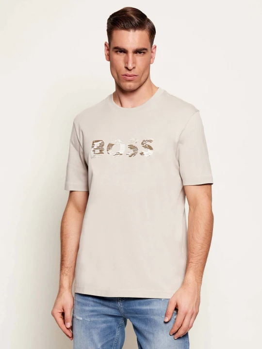 Zdjęcie produktu BOSS ORANGE T-shirt Te_Insignia | Regular Fit beżowy
