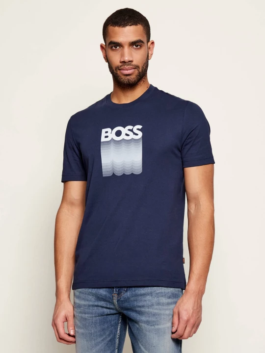 Zdjęcie produktu BOSS ORANGE T-shirt Te_Insignia | Regular Fit granatowy