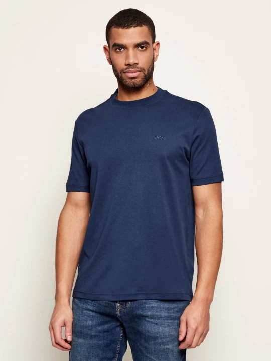 Zdjęcie produktu BOSS ORANGE T-shirt Te_interlock | Regular Fit granatowy