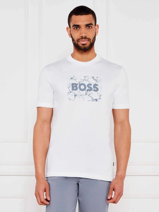 Zdjęcie produktu BOSS ORANGE T-shirt Te_logospace | Regular Fit biały