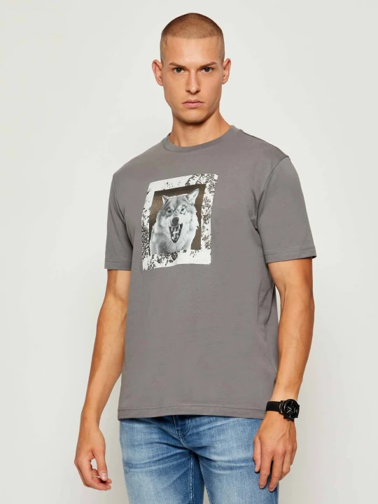 Zdjęcie produktu BOSS ORANGE T-shirt Te_lupo | Regular Fit szary