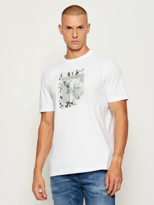Zdjęcie produktu BOSS ORANGE T-shirt Te_lupo | Regular Fit biały