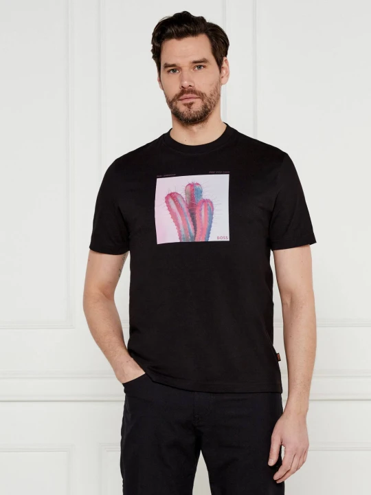 Zdjęcie produktu BOSS ORANGE T-shirt Te_mextour | Regular Fit czarny