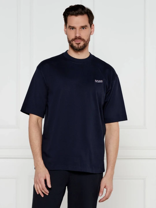 Zdjęcie produktu BOSS ORANGE T-shirt Te_Mixdenim | Loose fit granatowy
