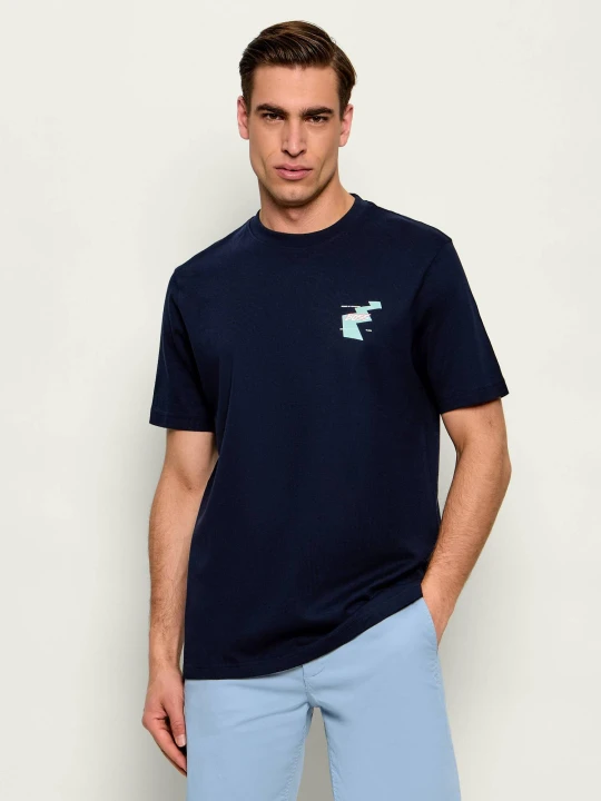 Zdjęcie produktu BOSS ORANGE T-shirt Te_Movement | Relaxed fit granatowy