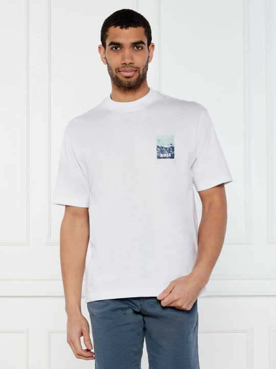 Zdjęcie produktu BOSS ORANGE T-shirt Te_numbers | Loose fit biały
