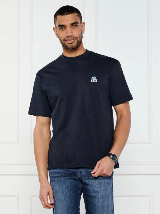 Zdjęcie produktu BOSS ORANGE T-shirt Te_numbers | Loose fit granatowy