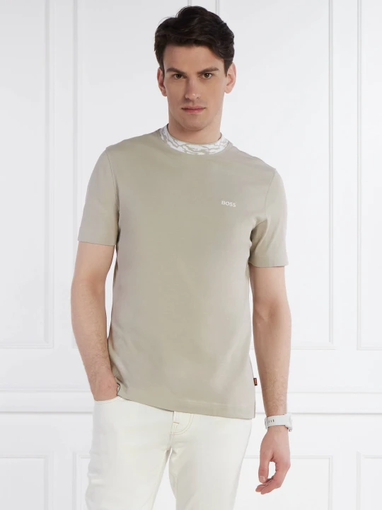 Zdjęcie produktu BOSS ORANGE T-shirt Te_Ocean_detailed | Regular Fit beżowy