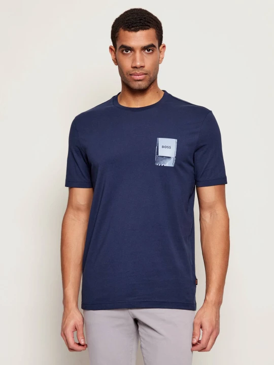 Zdjęcie produktu BOSS ORANGE T-shirt Te_Plain | Regular Fit granatowy