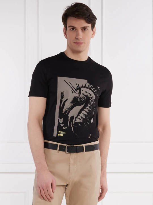 Zdjęcie produktu BOSS ORANGE T-shirt Te_Sea_horse | Regular Fit czarny