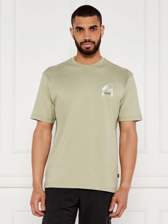Zdjęcie produktu BOSS ORANGE T-shirt Te_section | Regular Fit zielony